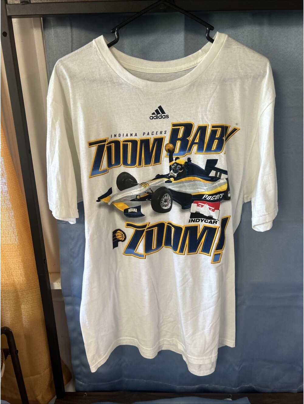 Large Adidas Pacers Indy Car Shirt